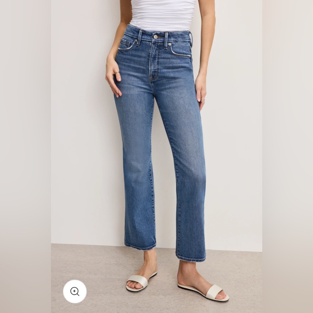Good American Good Curve Straight Leg Jeans 14